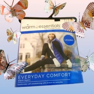 Cuddl Duds Everyday Comfort Legging, Black  Womens XX-Large